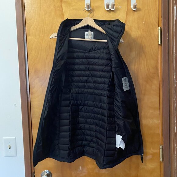 Skhoop of Scandinavia Osa Down Vest Women's XS Black Hip Length Zipper Hood - Picture 4 of 15